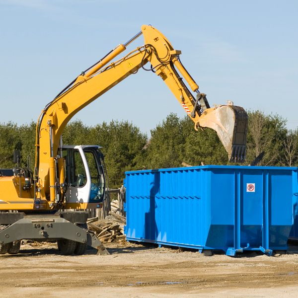 what happens if the residential dumpster is damaged or stolen during rental in Dulles